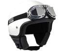 Occhiali per Moto in Similpelle Lenti Specchiate CGM Retrò 703V