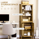 Libreria 3 Ripiani 2 Ante 60x34,5x162 cm in Truciolato Noce
