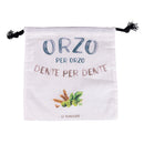 Sacchetto Orzo 25x25 cm in Cotone VdE Tivoli 1996 Le Travisate Bianco