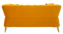 Divano Emy Senape con Cuscini 162x83x76 cm in Legno e Poliestere      