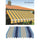 Tenda da Sole con Bracci Retrattili 3x2,5m Tessuto in Poliestere Disegno P4032