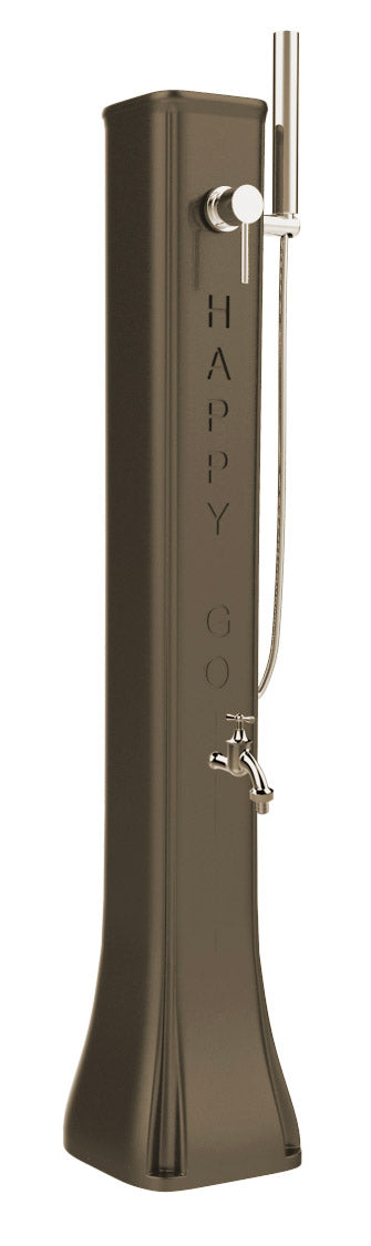 prezzo Mini Doccia Solare da Giardino Lavapiedi Miscelatore e Doccetta Mobile Arkema Happy Go Dove grey