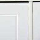 Panca Scarpiera Salvaspazio per 8 Paia di Scarpe 104x24x55 cm Bianca