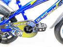 Bicicletta per Bambino 16" 2 Freni con Borraccia e Scudetto Frontale Blu