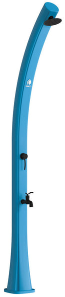 Doccia Solare da Giardino 22L Miscelatore e Lavapiedi Sined Sole Blu