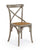Sedia Cross Grigio Scuro in Legno