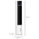 Raffrescatore Ventilatore Evaporativo 3 Litri 60W con Telecomando Bianco