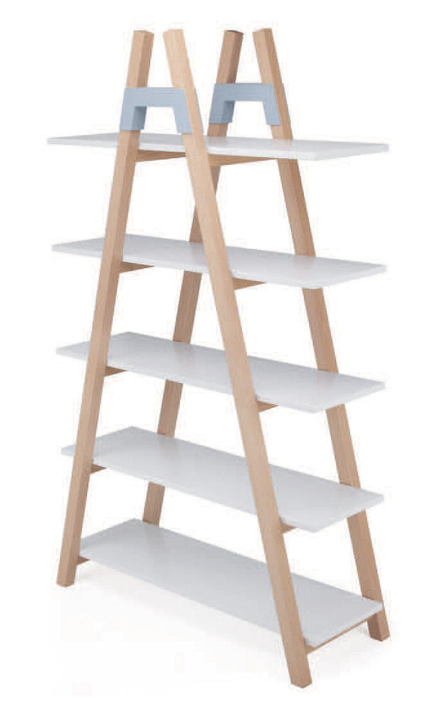 Libreria 5 Ripiani 100x40x170 cm in MDF e Legno Bianco/Faggio online