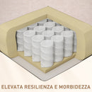 Poltrona Reclinabile Massaggio e Riscaldamento con 5 Programmi e 8 Punti Vibranti Imbottitura a Molle Beige      