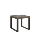 Tavolo Allungabile 90-246x90x77 cm Tecno Tortora Telaio Antracite 