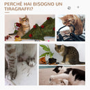 Albero Tiragraffi per Gatti 3 Livelli Crema 49x48x130 cm 