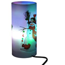 Candela di Natale LED con Proiettore 4 Effetti di Luce Bianco Ø7x15 cm 