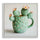 Stampa su Tela Laccata con Cornice Vasetto Cactus 40x2,8x40 cm in Pino e Tela e Plastica