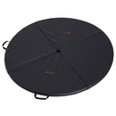Tappetino Protettivo per Pole Dance Pieghevole e Antiscivolo Spessore 5 cm Nero Ø150 cm Soozier