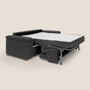 Divano Letto 3 Posti 220x100x95 cm in Tessuto Nero