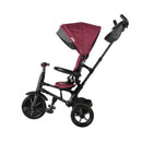Triciclo a Spinta Pieghevole per Bambini con Maniglione Direzionabile Qplay Rito Star Violet