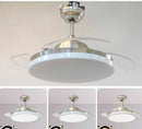 Ventilatore da Soffitto 3 Pale e Lampada LED Ø50 cm 3 Velocità Ghost Classic 