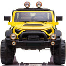 Macchina Elettrica per Bambini 2 Posti Maxi Fuoristrada 12V Gialla