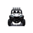 Macchina Elettrica per Bambini Licenza Ufficiale Polar 24V Fuoristrada 2 Posti Bianco