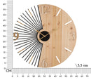 Orologio da Muro Wordy 60x3,5x60 cm in Ferro e MDF Multicolor      