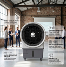 Raffrescatore Ventilatore per Grandi Ambienti con Ghiaccio o Acqua 250W Moel 9100 Turbo Cooler