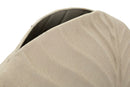 Vaso Dune Round 32,5x13x32,5 cm in Ferro Crema      
