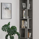 Libreria angolare 31,4x31,4x158,9 cm Piano cemento 5 ripiani