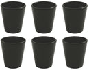 Set 6 Bicchieri Ø9x10 cm in Vetro Soffiato Villa d'Este Home Tivoli Cancun Neri