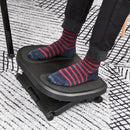 Poggiapiedi da Ufficio Altezza Regolabile 10-16,5 cm  Nero