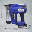 Pistola Sparachiodi Graffettatrice a Batteria 18V 100 Chiodi al Minuto con Indicatore LED 