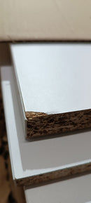 Mobile Ingresso Scarpiera Appendiabiti e Specchio 100x30x61 cm in MDF Vesty Bianco Seconda Scelta
