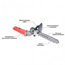 Kit Adattatore per Smerigliatrice a Motosega Angolare Lama da 12" con accessori