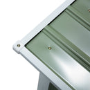 Casetta Box da Giardino in Lamiera per Robot Tagliaerba 86x75x62-51 cm  Verde