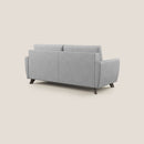 Divano Letto 3 Posti 188x97x96 cm in Tessuto Grigio Chiaro