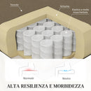 Poltrona Relax 64x86x102 cm Reclinabile Manualmente a 160° con Poggiapiedi in Tessuto Effetto Lino Beige      