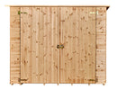 Casetta Box da Giardino per Biciclette 2x1,2 m con Pavimento in Legno Picea Massello 16mm Eden