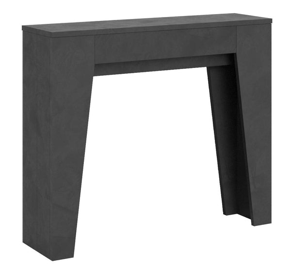 sconto Consolle Allungabile 90x25/181 cm Pannelli in Nobilitato Narrow Antracite