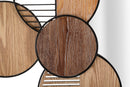 Specchio da Muro Woody 123,2x4,4x63,5 cm in Ferro e Specchio e MDF Multicolor      