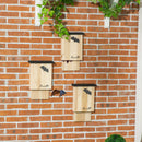 Set di 3 Casette per Pipistrelli 25x6x37,5 cm in Legno di Abete per Esterni in Legno di Abete      