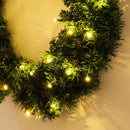Ghirlanda di Natale Decorativa con 50 Luci Led Ø55 cm 
