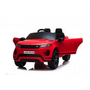 Macchina Elettrica per Bambini Licenza Land Rover Evoque 12V con Telecomando Rosso