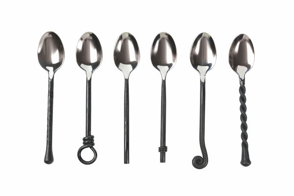 Set 6 Cucchiaini in Acciaio Villa d'Este Home Tivoli Black Materia online