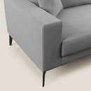 Divano 2 Posti 146x95x91 cm in Tessuto Grigio