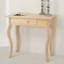 Consolle 1 Cassetto in Legno Abete Grezzo 85x45x75cm Fumer Harmony