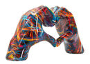 Scultura Lover Psyco 25x7,5x13,5 cm in Resina Multicolor      