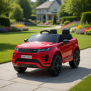 Macchina Elettrica per Bambini Licenza Land Rover Evoque 12V con Telecomando Rosso