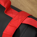 Sacca Bulgara 15 Kg Ø22x55 cm per Allenamento Fitness Nero e Rosso