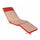 Cuscino Real Steamer 175x49x4 cm in Poliestere Rosso