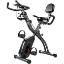 Cyclette Magnetica con Resistenza a 8 Livelli Display LCD e App Bluetooth in Acciaio Q195 Nero      