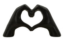 Scultura Lover Black 25x7,5x13,5 cm in Resina Nero      